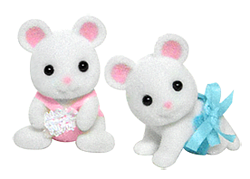 Calico Critters Milky Mouse Twins